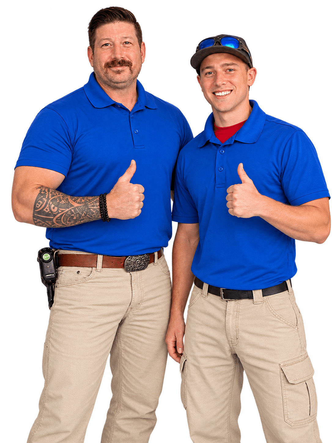 Thumbs up work crew